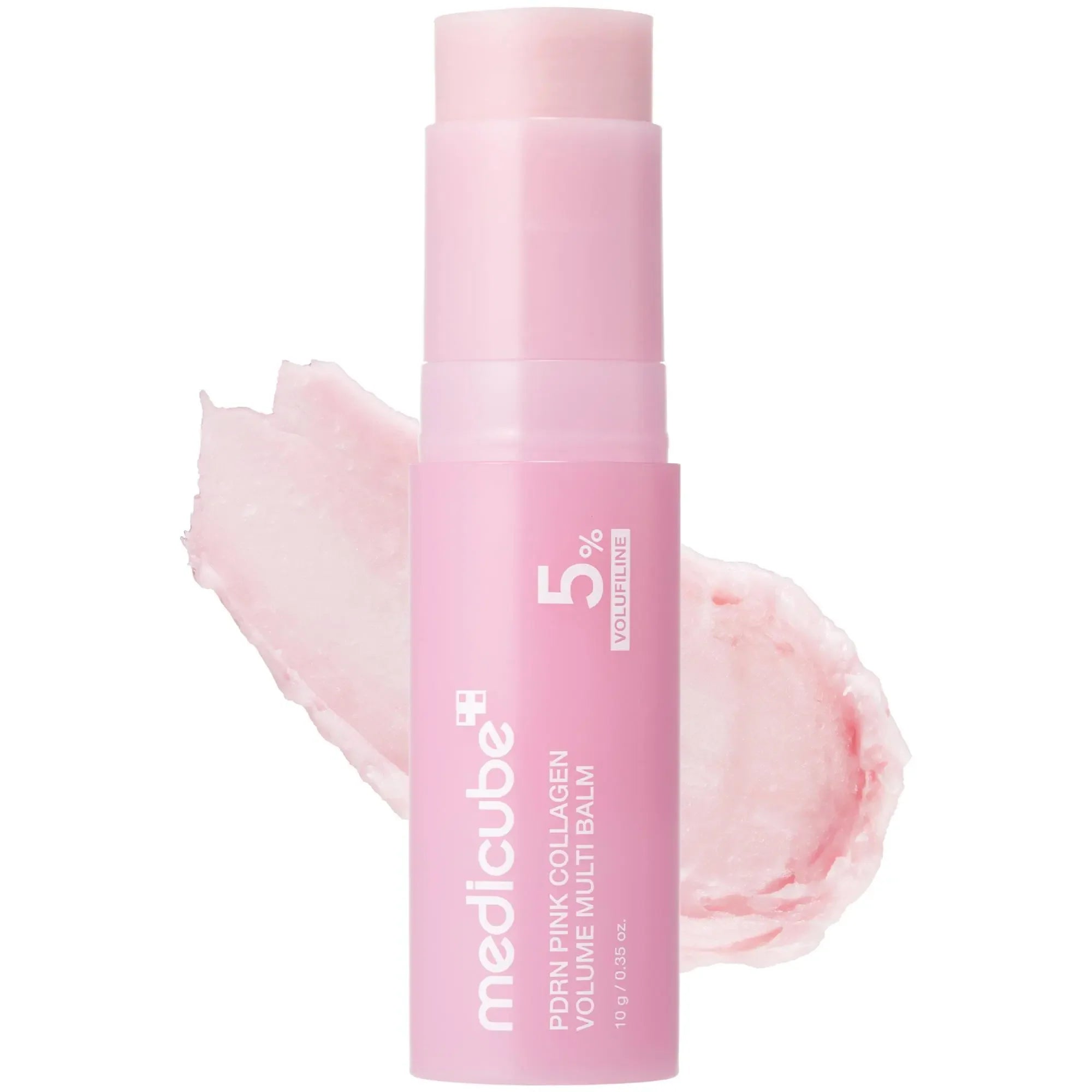 Medicube PDRN Pink Collagen Volume Multi Balm - All-in-One Volufiline, PDRN, and NAD Stick for Youthful Skin, Fine Line Reduction, Firming, and Anti-Aging Care for Under-Eyes, Neck, Forehead, Smile Lines, and Lips - Korean Skincare