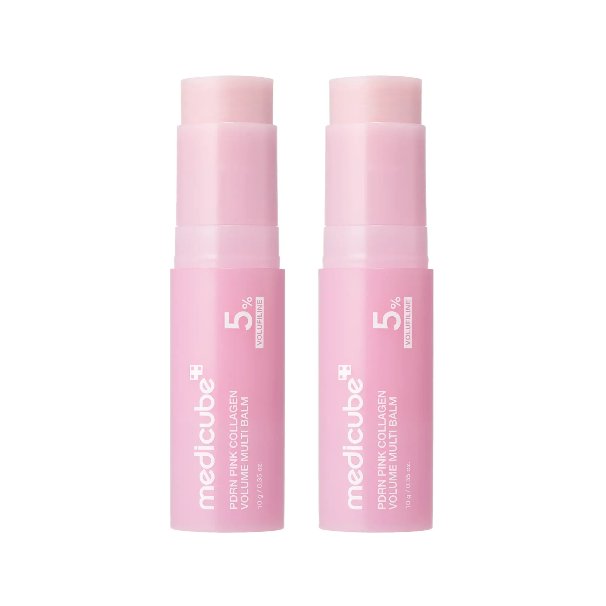 Medicube PDRN Pink Collagen Volume Multi Balm - All-in-One Volufiline, PDRN, and NAD Stick for Youthful Skin, Fine Line Reduction, Firming, and Anti-Aging Care for Under-Eyes, Neck, Forehead, Smile Lines, and Lips - Korean Skincare